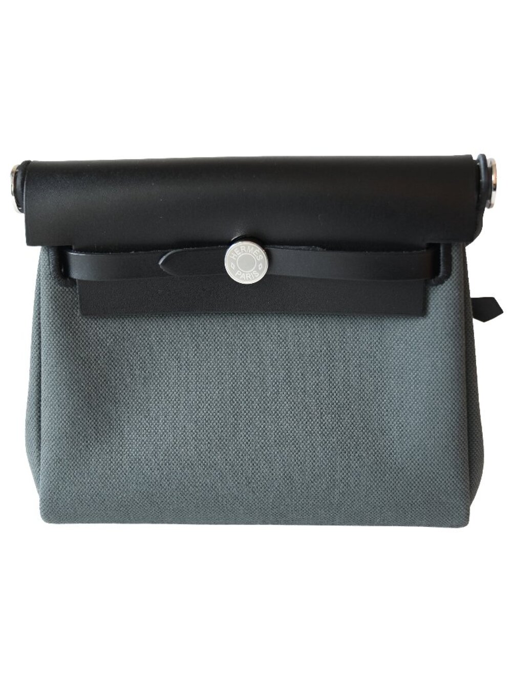 Hermes Mini Herbag Palladium Hardware Vert Mangrove